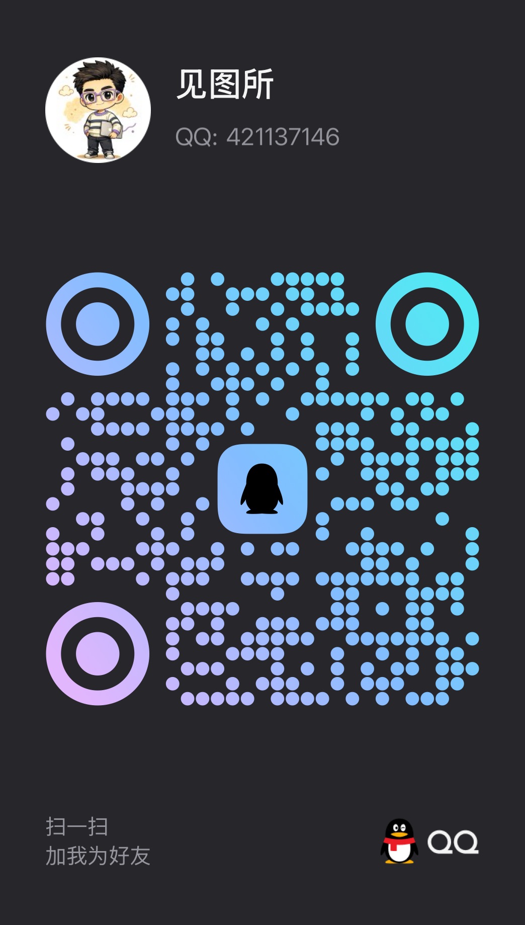QQ 二维码 · 见图所